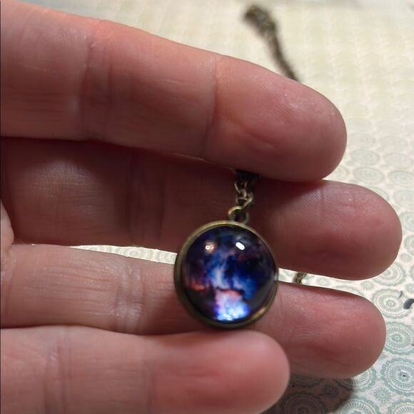Elegant Galaxy Pendant Necklace - Picture 2 of 4